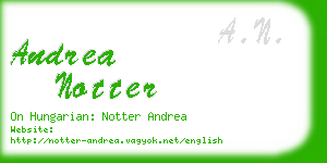 andrea notter business card